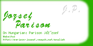 jozsef parison business card